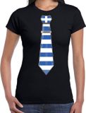 Bellatio Decorations Verkleed shirt dames - Griekenland - Zwart - M