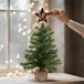 Sapin de Noël artificiel avec étoile personnalisée en bois