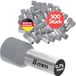 Kalitec 500 stuks AE07508GR adereindhulzen geïsoleerd 0,75 mm² 8 mm lang grijs