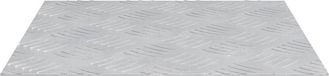 vidaXL - Trapmatten - 2 stuks - 40 x 40 cm - Zilver - Aluminium
