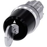 Siemens 3SU10505PM010AA0 3SU1050-5PM01-0AA0 Interrupteur à clé 2 x 45 ° IP66, IP67, IP69/IP69K 1 pièce