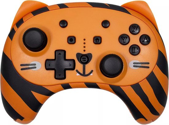 X-Rocker - Wild Tiger - Draadloze Controller Geschikt voor Nintendo Switch - 2 Frontjes (2 gezichten) - Junior Gamers