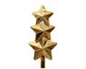 Decoris Sommet de Sapin de Noël - Étoile 27cm en Verre, Couleur Or
