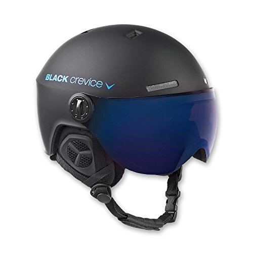 Black Crevice Skihelm met vizier, Gstaad, BCR143921, zwart/blauw, maat M/L