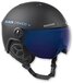 Black Crevice Skihelm met vizier Gstaad Zwart/Blauw Maat M/L