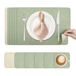 KitchenBoss Set van 6, wasbare placemats en onderzetters, antislip, dubbelzijdig met eetkamer, pvc, 43 x 30 cm, set van 6