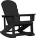 vidaXL Adirondack Schommelstoel Zwart HDPE