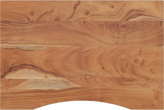 vidaXL Bureaublad rechthoekig 90x60x2,5 cm massief acaciahout