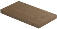 INK - Play Fontein Planchet met Blinde Bevestiging Vierkant in Echt Hout Fineer - 400x220x32 mm - Ash Grey Fineer
