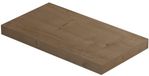 INK - Play Fontein Planchet met Blinde Bevestiging Vierkant in Echt Hout Fineer - 400x220x32 mm - Ash Grey Fineer