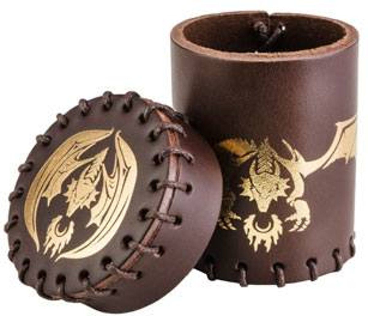 Q Workshop Flying Dragon Dice Cup brown & golden - 5907699493340