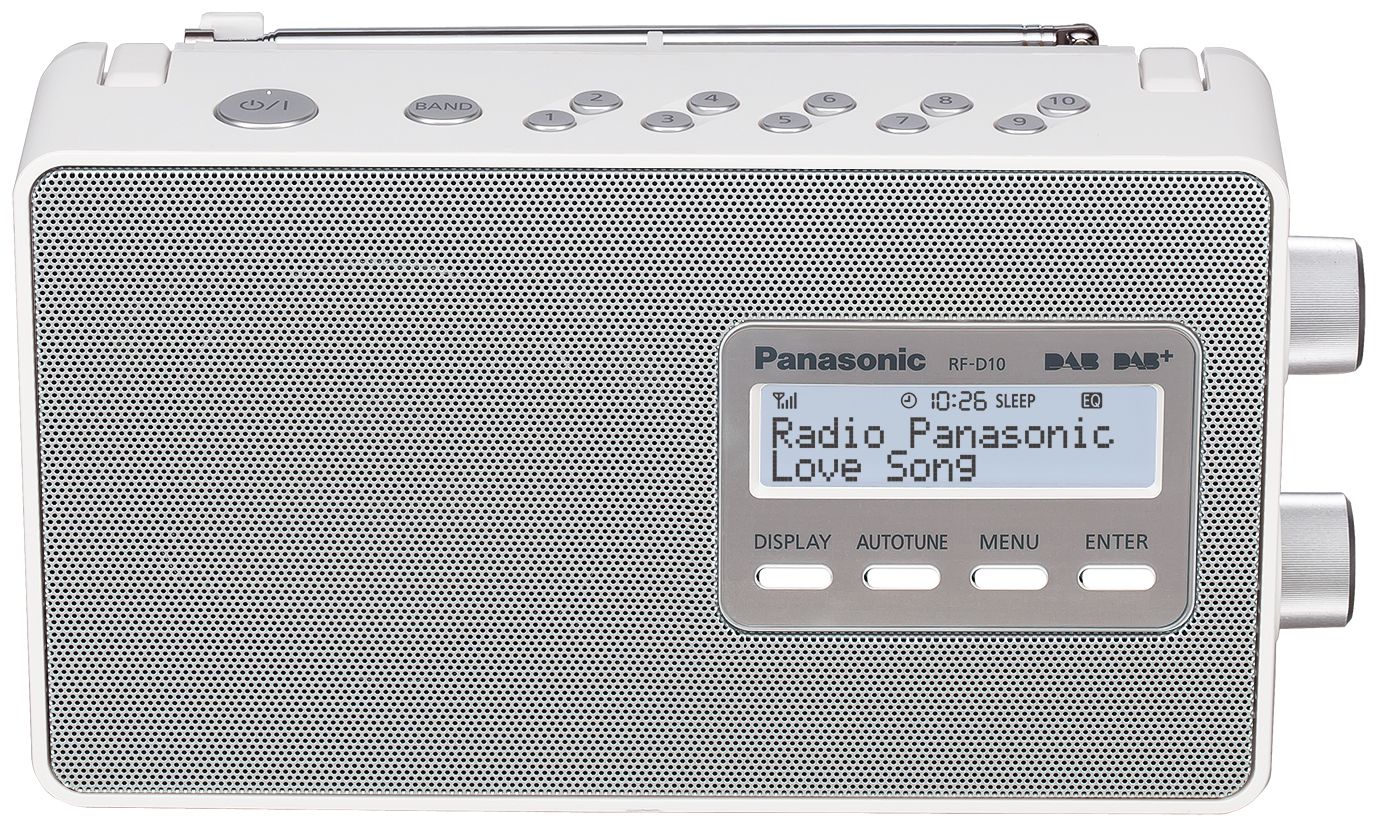 Panasonic RF-D10EG-W - Draagbare DAB+ Radio - Wit