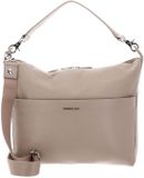 Mandarina Duck Leren schoudertas Mellow Leather Hobo Warm Taupe