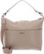 Mandarina Duck Leren schoudertas Mellow Leather Hobo Warm Taupe