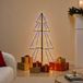 VidaXL Kegelkerstboom 160 led's binnen en buiten 78x120 cm