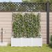 Maison Exclusive - Pots de plantes de jardin, set de 3, blanc, 120 x 40 x 142 cm, plastique PP
