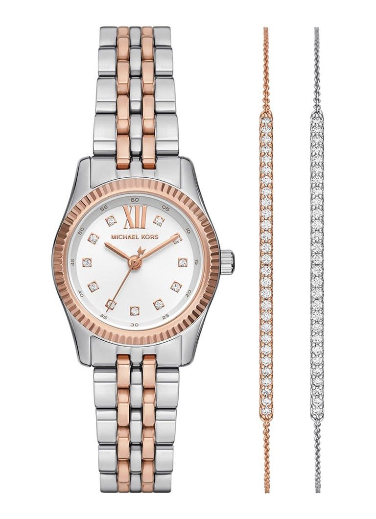 Michael Kors Lexington Horloge en Armbanden Set MK4817SET