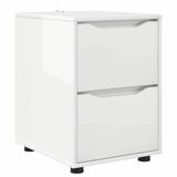 vidaXL Opbergkast Hoogglans Wit 40 x 48 x 57 cm Bewerkt Hout