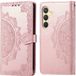 imoshion Mandala Bookcase pour le Samsung Galaxy S25 Plus - Rosé Or