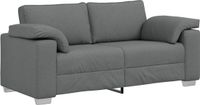 vidaXL Loveseat Donkergrijs Stof 180 cm