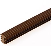 Heering Inleg trapstrip kunststof met T-profiel bruin antislipprofiel 8 x 11mm