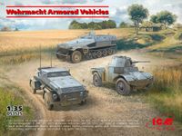 ICM Modelbouwpakket Militaire voertuigen - DS3525 Pantservoertuigen van de Wehrmacht - Sd.Kfz.251/1 + Sd.Kfz.247 + P204 Plastic - 1:35 - Modelbouw
