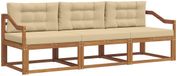 vidaXL Acacia Hout Loungeset 3-delig Natuurlijk en Beige