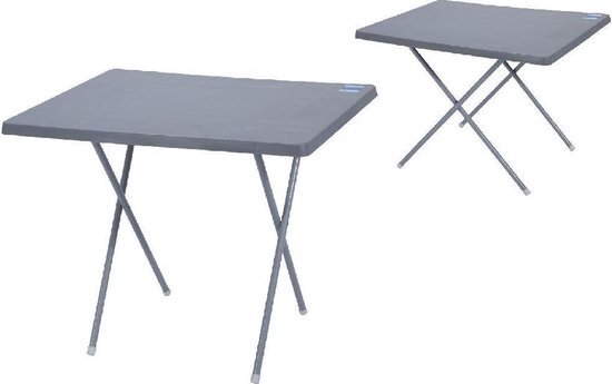 Van der Meulen - Campingtafel - Vouwbaar - 60 x 80 cm - Zwart