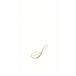 Caspari Signature Gold Initial S Paper Linen Gastendoeken, Witte Parel, Pack van 24