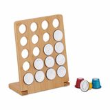 Relaxdays Capsulehouder, Bamboe, Geschikt voor Nespresso, 20 Cups