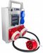 Hilark cable tech Bouwstroomverdeeler met schakelaar, 2x32A, hoekstekker, ongeveer 3 meter