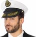 Atosa Carnaval verkleed Kapiteinspet - wit/goud/zwart - voor Adultes - Maritiem thema - Zeeman