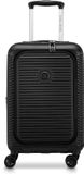 DELSEY Freestyle Handbagage Koffer 55 cm Expandable – Harde Koffer met Front-Opening, TSA-slot en Dubbele Wielen - Zwart