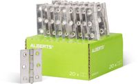 Alberts 851989 scharnier | halfbreed | rvs | 60 x 46 mm | set van 20