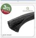 Quadrios 23CA234 Gevlochten slang Zwart Polyester 32 tot 33 mm 3 m