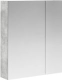 vidaXL Badkamerspiegelkast Beton Grijs 60 x 14,5 x 70 cm Bewerkt hout