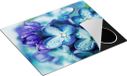 Chefcare Inductie Beschermer Blauwe Lila Bloemen - 65x52 cm