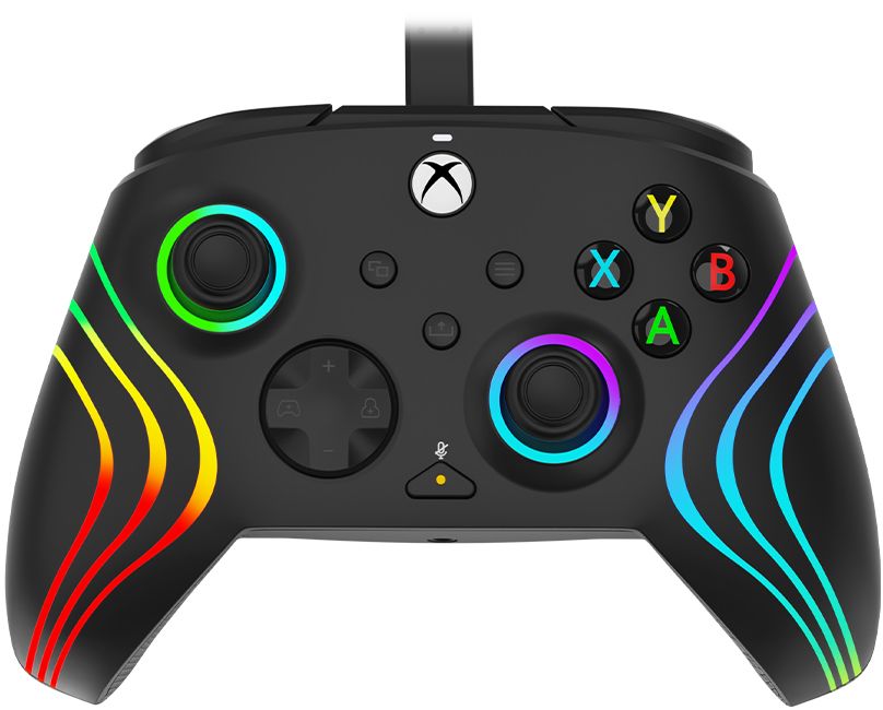 PDP Afterglow Wave - Wired Controller - Black - Xbox Series X|S/PC