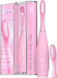 FOREO ISSA 4 Sonische Elektrische Tandenborstel – 4-in-1 Oplaadbaar met Extra Borstelkop, Zachte Haren, Langdurig Gebruik, Zachte Reiniging - Pearl Pink