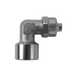 Riegler Hoekschroefverbinding »value line«, G 1/8, voor slang 6/4 mm, SW 10, werkdruk max. 18 bar, messing vernikkeld