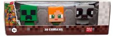 Speelgoed land Lobbes Minecraft 3D gummen set - 3 stuks - pixelstijl speelgoed