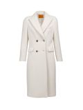 Vulto White Alpaca Double-Breasted Coat