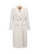 Vulto White Alpaca Double-Breasted Coat