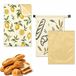 Omgoods - Lot de sacs à pain en cire d'abeille pour une utilisation durable