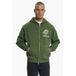 Croyez sweatvest met borduursels en backprint - donkergroen
