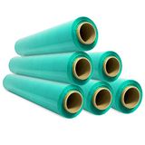 SIDI Verpakkingsfolie, groen, rol voor meubels, verhuisdozen, kunststof afdekking, 50 cm x 300 m, rekbaar, 6 stuks, groen