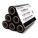 Netuno 6 rollen zwarte rekfolie 23 micron 500 mm 1,5 kg palletfolie stretch plastic rol voor het verpakken van pakketten plastic bescherming verpakking verhuizing
