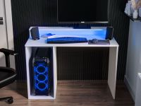 GEEK Bureau gamer 106 cm blanc