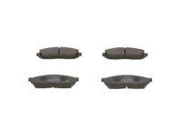 Bosch BP1144 Remblokken voor auto, vooras, kwaliteit van Bosch, geluids- en stofreductie, ECE-R90-certificering, kopervrij, 1 verpakking met 4 remblokken
