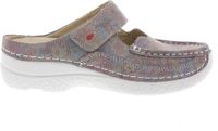 Wolky Dames Slippers Wolky Roll Slipper Flower Taupe - Maat 42